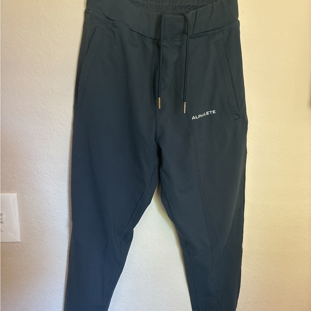 Alphalete Premium Slim-Fit Joggers in Charcoal Gray size S